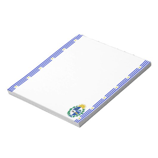 Flagge Uruguays Notizblock (Rotiert)