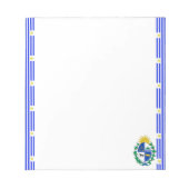Flagge Uruguays Notizblock (Vorderseite)