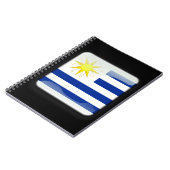 Flagge Uruguays Notizblock (Linke Seite)