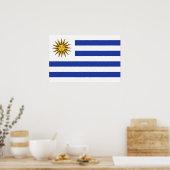 Flagge Uruguays Poster (Küche)
