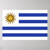 Flagge Uruguays Poster (Vorne)