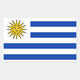 Flagge Uruguays Rechteckiger Aufkleber