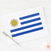 Flagge Uruguays Rechteckiger Aufkleber (Umschlag)