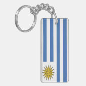 Flagge Uruguays Schlüsselanhänger (Vorderseite links)