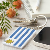 Flagge Uruguays Schlüsselanhänger (Vorderseite rechts)