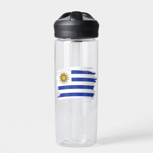 Flagge Uruguays Trinkflasche (Vorderseite)