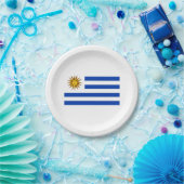 Flagge Uruguays (Uruguay) Pappteller (Party)