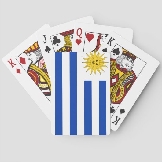 Flagge Uruguays (Uruguay) Spielkarten (Rückseite)