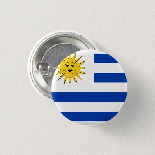 Flagge Uruguays (Uruguayan) Button (Vorne & Hinten)