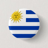 Flagge Uruguays (Uruguayan) Button (Vorderseite)