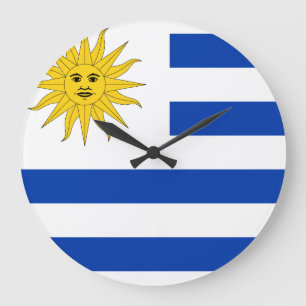 Flagge Uruguays (Uruguayan) Große Wanduhr