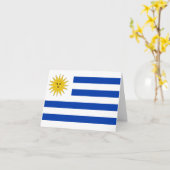 Flagge Uruguays (Uruguayan) Karte (Gelbe Blume)