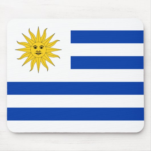 Flagge Uruguays (Uruguayan) Mousepad (Vorne)