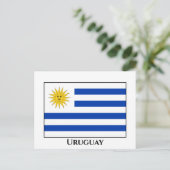 Flagge Uruguays (Uruguayan) Postkarte (Stehend Vorderseite)