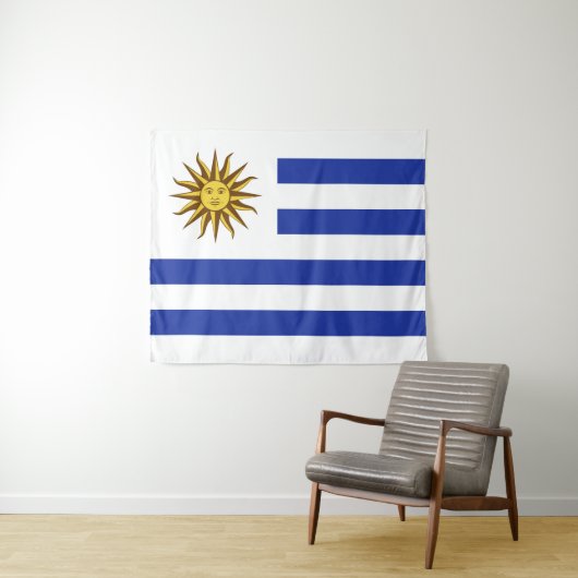 Flagge Uruguays Wandteppich (Beispiel (Horizontal))