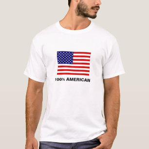 Flagge USA, 100% AMERIKANER T-Shirt
