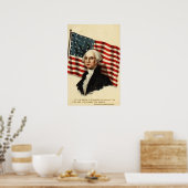 Flagge USA-George Washington Poster (Küche)