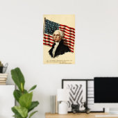 Flagge USA-George Washington Poster (Heimbüro)