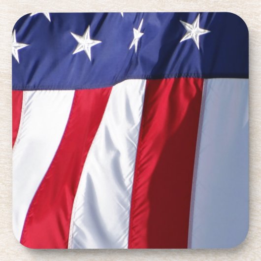 Flagge USA Getränkeuntersetzer (Vorderseite)