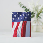 Flagge USA Postkarte (Stehend Vorderseite)