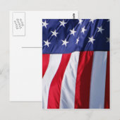 Flagge USA Postkarte (Vorne/Hinten)
