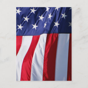 Flagge USA Postkarte