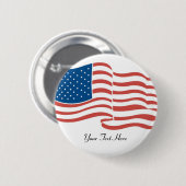 Flagge USA/Waving Button (Vorne & Hinten)