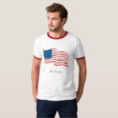 Flagge USA/Waving T-Shirt (Vorne ganz)
