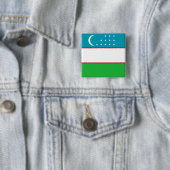 Flagge Usbekistans Button (Beispiel)