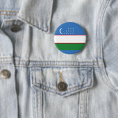 Flagge Usbekistans Button (Beispiel)