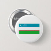Flagge Usbekistans Button (Vorne & Hinten)