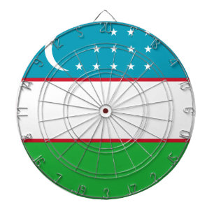Flagge Usbekistans Dartscheibe