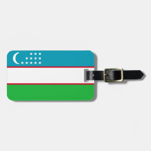Flagge Usbekistans Gepäckanhänger