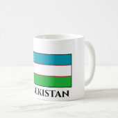 Flagge Usbekistans Kaffeetasse (VorderseiteRechts)