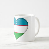 Flagge Usbekistans Kaffeetasse (VorderseiteRechts)