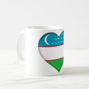 Flagge Usbekistans Kaffeetasse