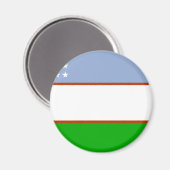 Flagge Usbekistans Magnet (Vorderseite/Rückseite)