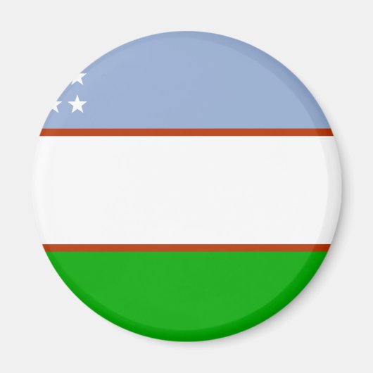 Flagge Usbekistans Magnet (Vorne)
