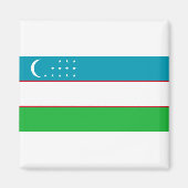 Flagge Usbekistans Magnet (Vorne)