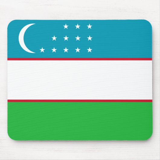 Flagge Usbekistans Mousepad (Vorne)