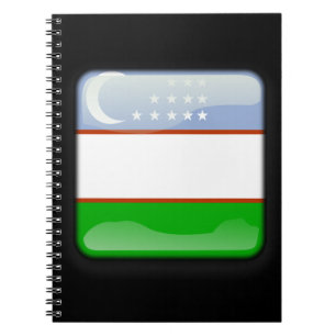 Flagge Usbekistans Notizblock