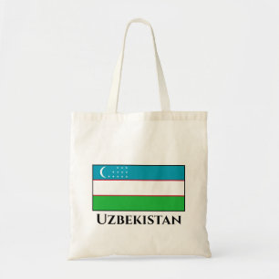 Flagge Usbekistans Tragetasche