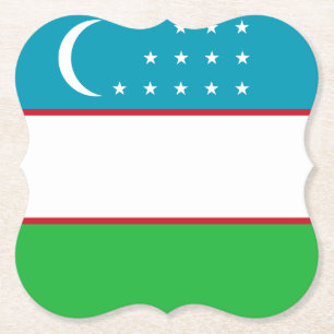 Flagge Usbekistans Untersetzer