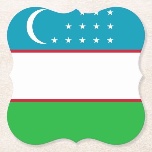 Flagge Usbekistans Untersetzer (Vorderseite)
