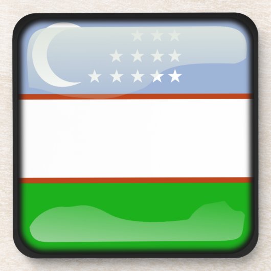 Flagge Usbekistans Untersetzer (Vorderseite)