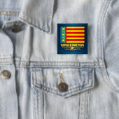 Flagge Valencias Button (Beispiel)