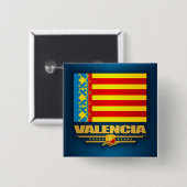 Flagge Valencias Button (Vorne & Hinten)