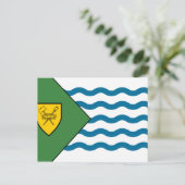 Flagge Vancouver (Kanada) Postkarte (Stehend Vorderseite)