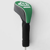 Flagge (Variante) von Charlotte, NC Golf Headcover (angewinkelt)