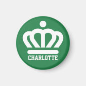 Flagge (Variante) von Charlotte, NC Magnet (Vorne)